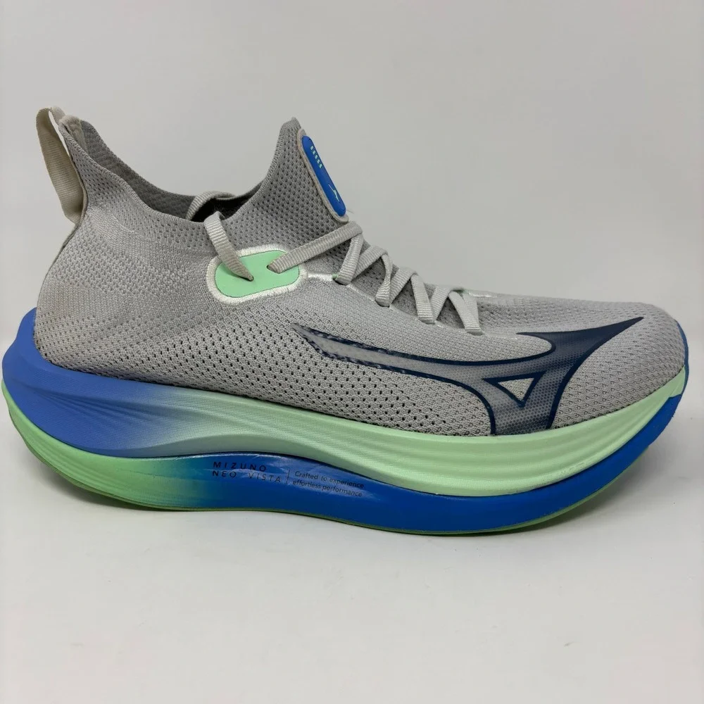 Mizuno Neo Vista Men's Size 9 Grey Blue Green Running Shoes (J1GC243451)